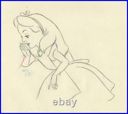 Disney- Alice In Wonderland- Alice-Original Production Drawing-Mad Tea Party