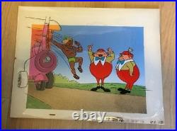 Disney Alice In Wonderland Production Cel Matching Prod Background Hand Painted