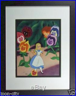 Disney Alice in Wonderland original production cel hand paint Art Corner 1950s