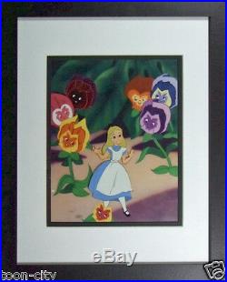 Disney Alice in Wonderland original production cel hand paint Art Corner 1950s