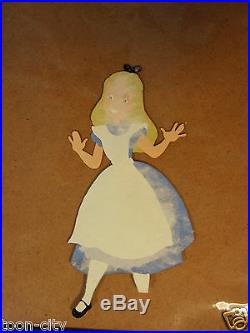 Disney Alice in Wonderland original production cel hand paint Art Corner 1950s