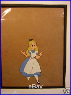 Disney Alice in Wonderland original production cel hand paint Art Corner 1950s