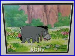 Disney Animation Art Original Production Cel Eeyore Winnie the Pooh