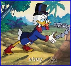 Disney Animation Cel-Ducktales Launchpad McQuack & Scrooge McDuck