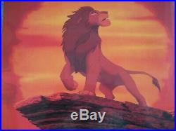 Disney Animation Cel The Lion King 1994 with French Color Production Brochure
