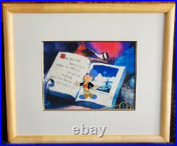 Disney Animation Original Production Cel Jiminy Cricket Signed Ward Kimball