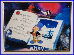 Disney Animation Original Production Cel Jiminy Cricket Signed Ward Kimball Disney Animation Original Production Cel Jiminy Cricket Signed Ward Kimball