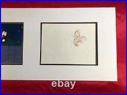 Disney Animation Prod. Cel It's The Cat with Matching Drawing 1999