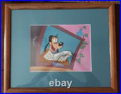 Disney Animation Production Cel of Goofy from TV Series Goof Troop Framed