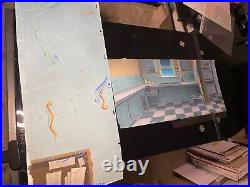 Disney Animation cel PAN backgrounds BRAVE LITTLE TOASTER production art cels X2