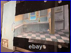 Disney Animation cel PAN backgrounds BRAVE LITTLE TOASTER production art cels X2