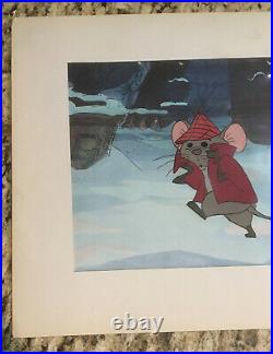 Disney Aristocats Roquefort The Mouse Production Cel 1970s