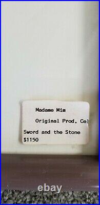 Disney Art Production Cel, Sword In The Stone 1963, MADAME MIM, Frame 18x16.5in