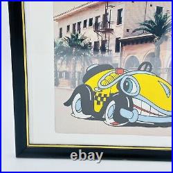 Disney Benny The Cab Animation Production Cel With Background 1988 8 x 7.75