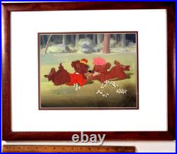 Disney Bongo Lulubelle 1947 Courvoisier Original production cel hand painted