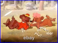 Disney Bongo Lulubelle 1947 Courvoisier Original production cel hand painted