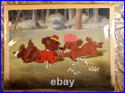 Disney Bongo Lulubelle 1947 Courvoisier Original production cel hand painted