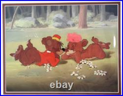 Disney Bongo Lulubelle 1947 Courvoisier Original production cel hand painted