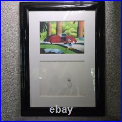 Disney Careers Donald Duck Let Down Original Framed Production Cel Drawing Piece