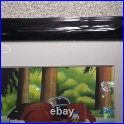 Disney Careers Donald Duck Let Down Original Framed Production Cel Drawing Piece
