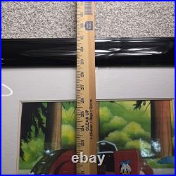 Disney Careers Donald Duck Let Down Original Framed Production Cel Drawing Piece