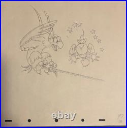Disney Carl Barks Donald Duck Alpine Climbers Original Production Drawing Cel