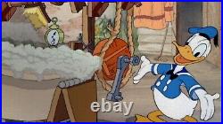 Disney Cel Donald Duck Pan Setup Donalds Dog Laundry