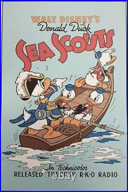 Disney Cel Donald Duck Seascouts 1937