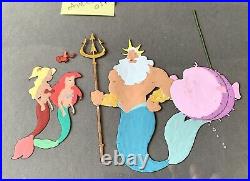 Disney Cel Hand Painted Production Model Sericel Ariel Triton Little Mermaid