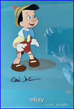 Disney Cel Hand Painted Production Model Sericel Pinocchio Master Series
