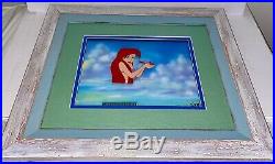 Disney Cel Little Mermaid Ariel Sebastian Rare Original Production Animation Art