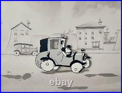 Disney Cel Mickey Mouse Tire Troubles