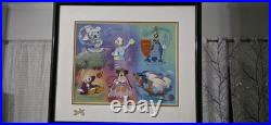 Disney Cel Serigraphy Millennium Milestones COA Ltd Issue Mickey Daisy Goofy