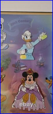 Disney Cel Serigraphy Millennium Milestones COA Ltd Issue Mickey Daisy Goofy