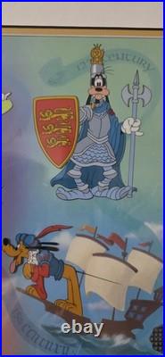 Disney Cel Serigraphy Millennium Milestones COA Ltd Issue Mickey Daisy Goofy