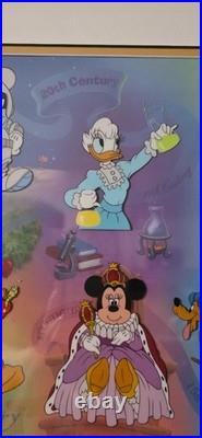 Disney Cel Serigraphy Millennium Milestones COA Ltd Issue Mickey Daisy Goofy