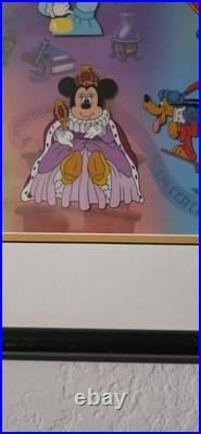 Disney Cel Serigraphy Millennium Milestones COA Ltd Issue Mickey Daisy Goofy