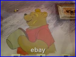 Disney Celluloid Winnie The Pooh and The Honey Tree Production Cel Large Image