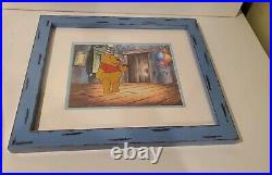 Disney Custom Framed ORIGINAL PRODUCTION CEL Winnie the Pooh Birthday