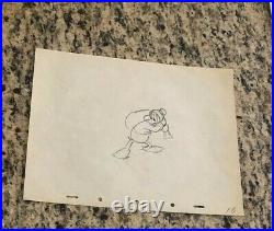 Disney, DONALD DUCK, Production Cel Pencil Drawing 1940's