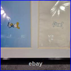 Disney Donald Duck Careers Daydreaming Production Cel Drawing Framed Animation