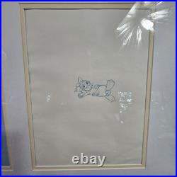 Disney Donald Duck Careers Daydreaming Production Cel Drawing Framed Animation