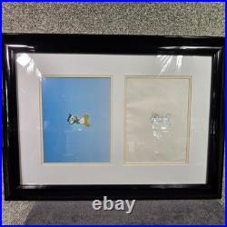Disney Donald Duck Careers Daydreaming Production Cel Drawing Framed Animation