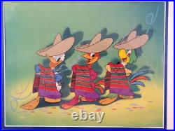 Disney Donald Duck Courvoisier production cel hand Three Caballero 1942