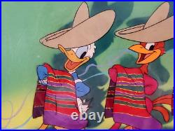 Disney Donald Duck Courvoisier production cel hand Three Caballero 1942