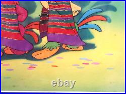 Disney Donald Duck Courvoisier production cel hand Three Caballero 1942