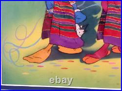 Disney Donald Duck Courvoisier production cel hand Three Caballero 1942