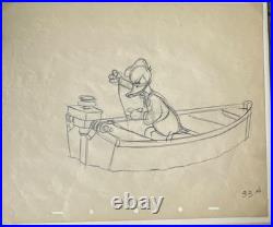 Disney Donald Duck Original Pencil Production Sketch Animation Art 33A