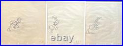 Disney Donald Duck Production Sketches Set of 3 #5.5 #6.5 #10A