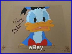 Disney Donald Duck production cel huge image signed Tony Anselmo